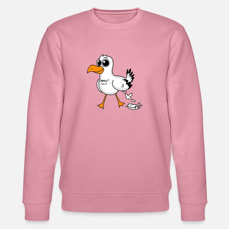 Möwe Lustig Motiv - Stanley/Stella Unisex Bio-Sweatshirt CHANGER  - Lila Traum