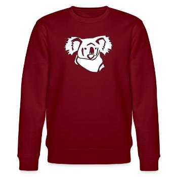Koala Linienkunst - Stanley/Stella Unisex Bio-Sweatshirt CHANGER  - Lila Traum - Vorne - Jaron (178cm) & Liana (172cm)