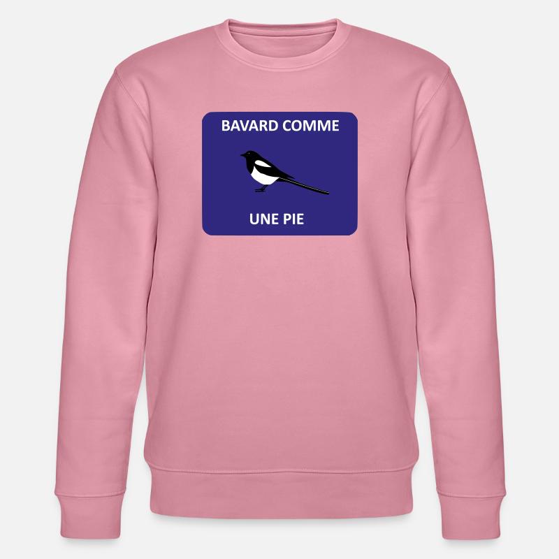 Bavard comme une pie - Sweat bio CHANGER Stanley/Stella Unisexe - lilas onirique