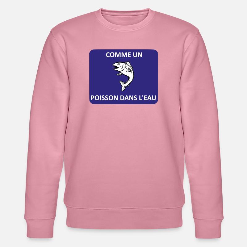 Comme un poisson dans l'eau - Sweat bio CHANGER Stanley/Stella Unisexe - lilas onirique