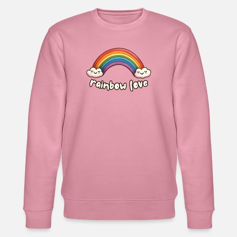 Regenbogen-Liebe - Stanley/Stella Unisex Bio-Sweatshirt CHANGER  - Lila Traum