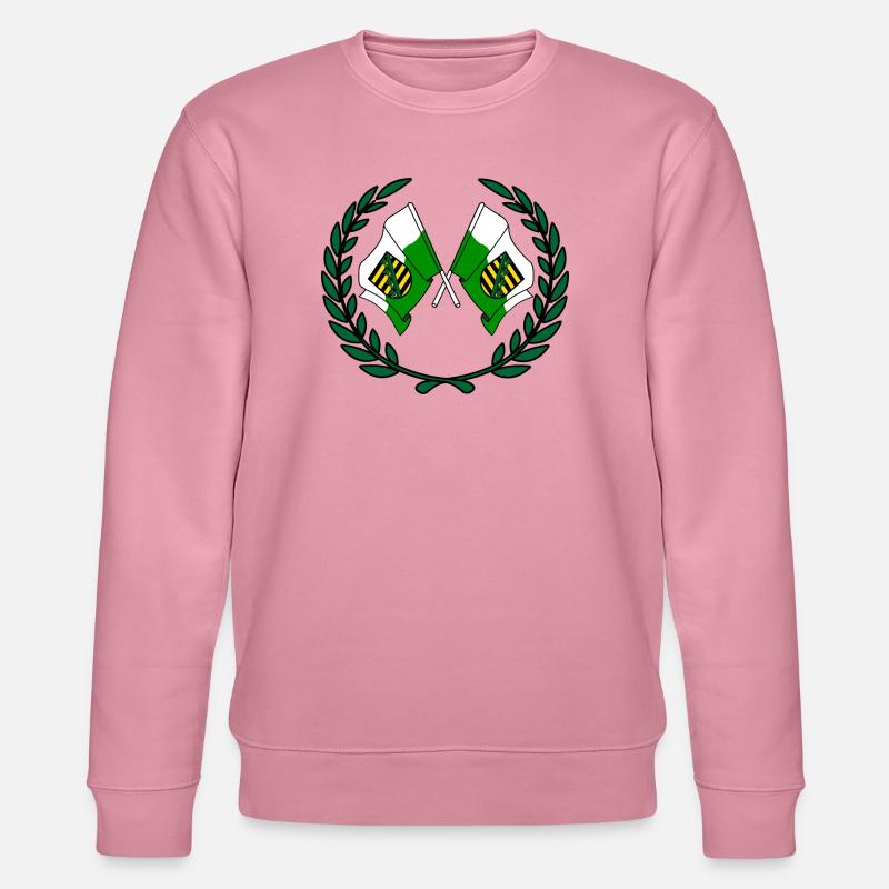 Fahnen Sachsen Lorbeerkranz - Stanley/Stella Unisex Bio-Sweatshirt CHANGER  - Lila Traum