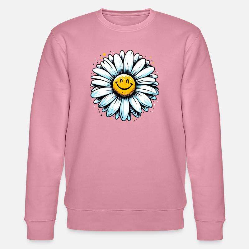Gänseblümchen - Stanley/Stella Unisex Bio-Sweatshirt CHANGER  - Lila Traum