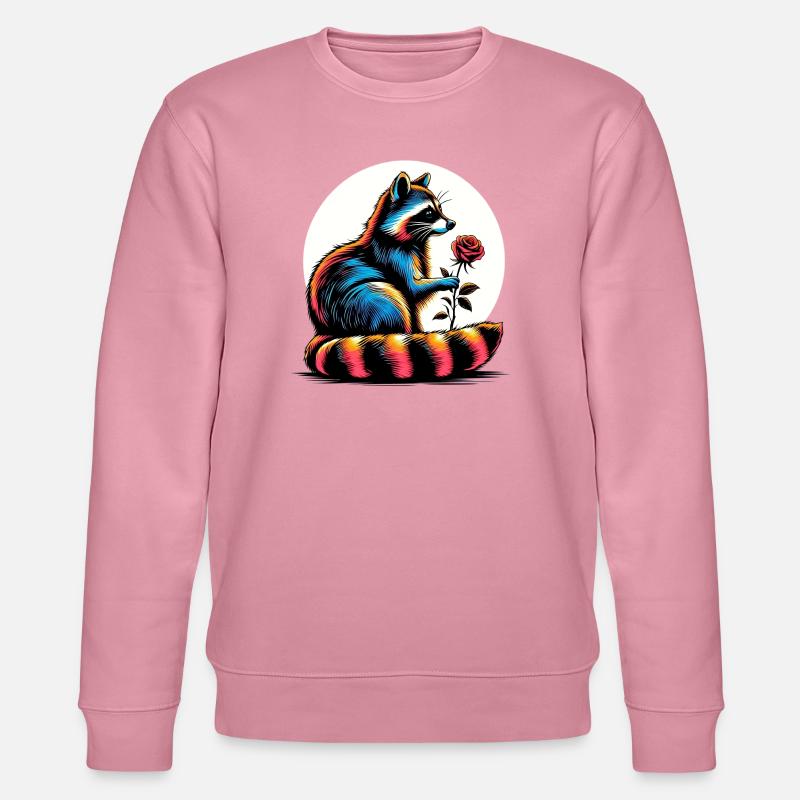 Waschbär - Stanley/Stella Unisex Bio-Sweatshirt CHANGER  - Lila Traum