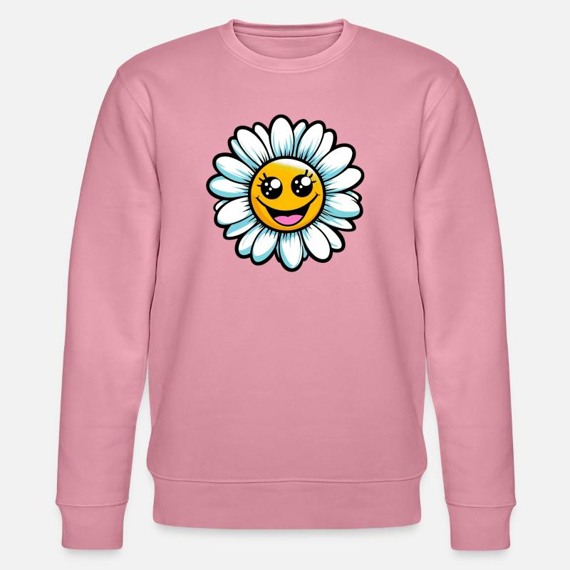 Gänseblümchen - Stanley/Stella Unisex Bio-Sweatshirt CHANGER  - Lila Traum