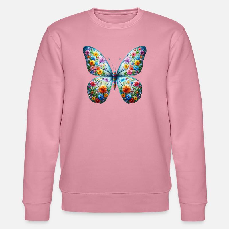 Papillon - Sweat bio CHANGER Stanley/Stella Unisexe - lilas onirique