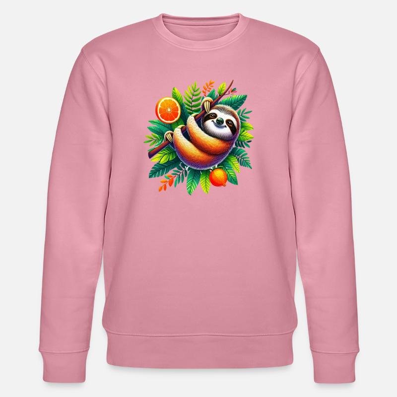 Faultier - Stanley/Stella Unisex Bio-Sweatshirt CHANGER  - Lila Traum