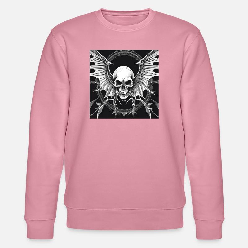 Fledermaus Skull - Stanley/Stella Unisex Bio-Sweatshirt CHANGER  - Lila Traum