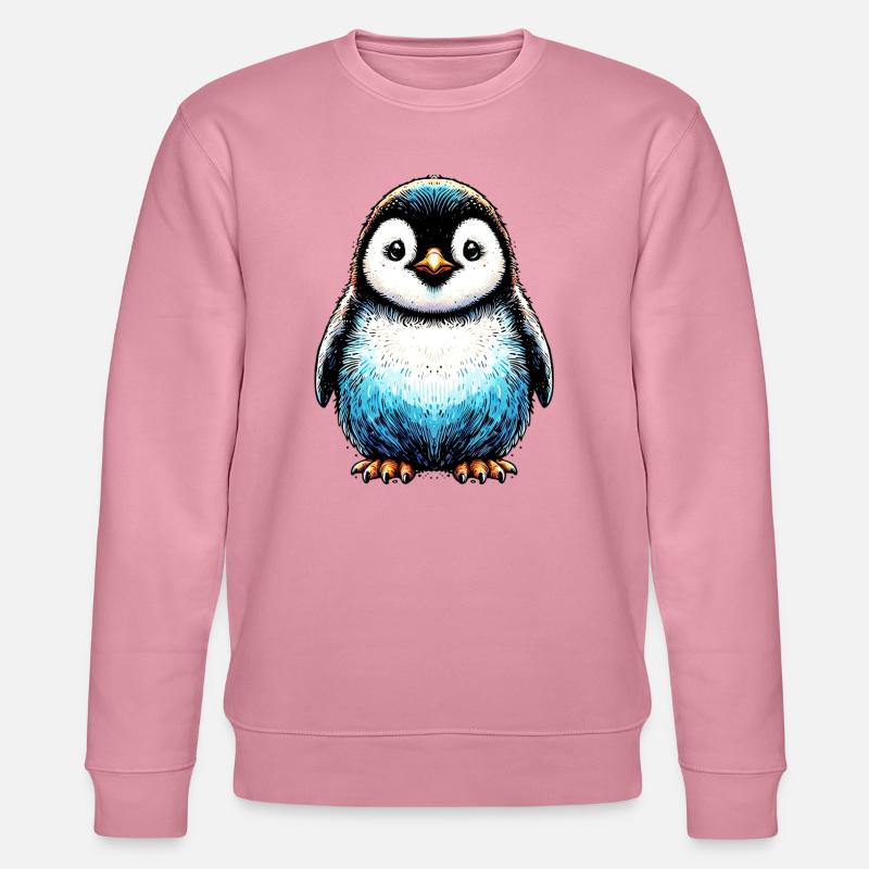 Pinguin - Stanley/Stella Unisex Bio-Sweatshirt CHANGER  - Lila Traum