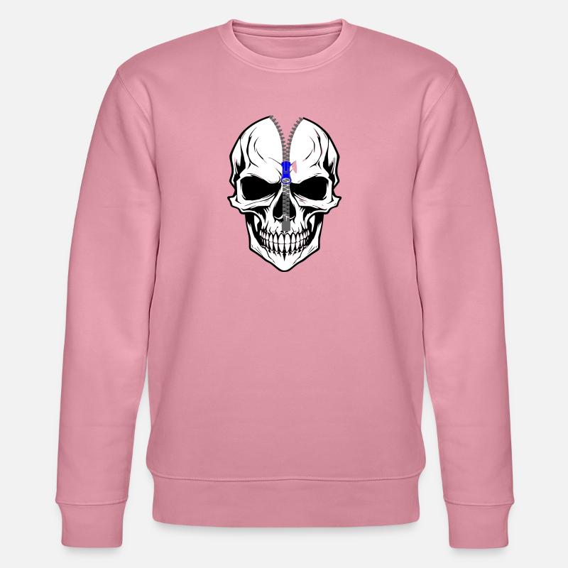 Schädel - Stanley/Stella Unisex Bio-Sweatshirt CHANGER  - Lila Traum