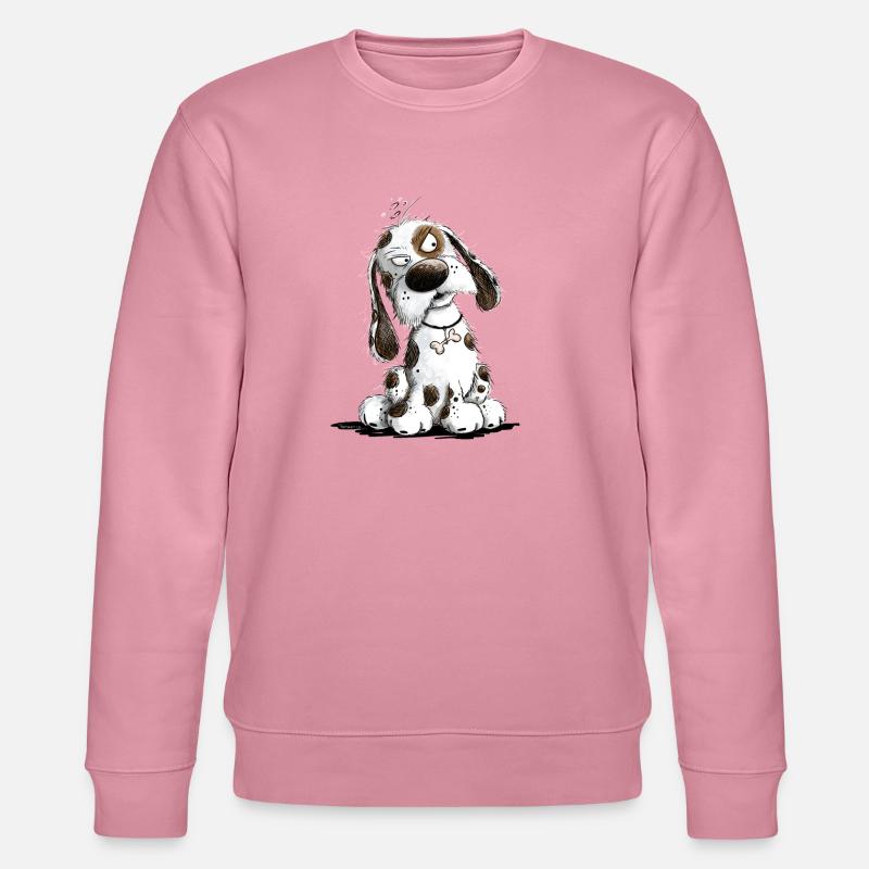 Nö Hund Spruch Statement Mürrisch - Stanley/Stella Unisex Bio-Sweatshirt CHANGER  - Lila Traum