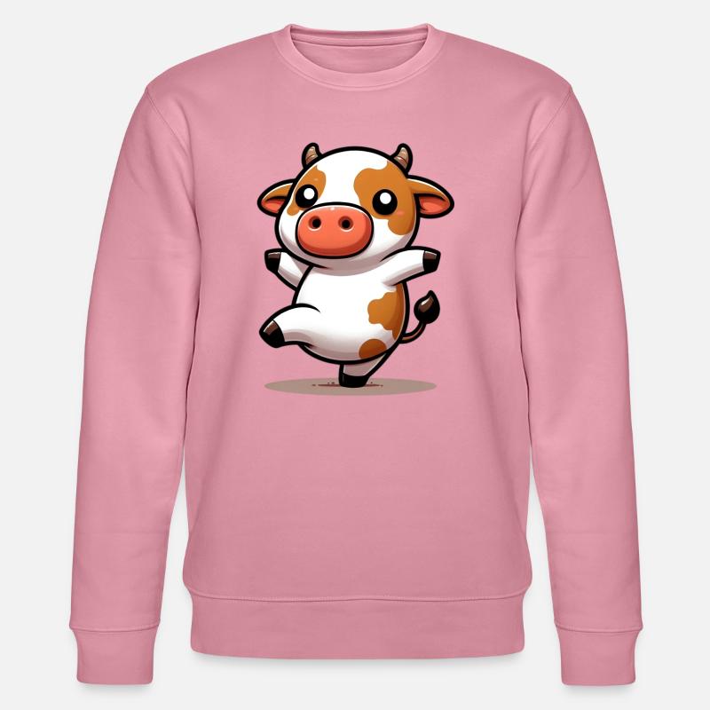 Kuh - Stanley/Stella Unisex Bio-Sweatshirt CHANGER  - Lila Traum