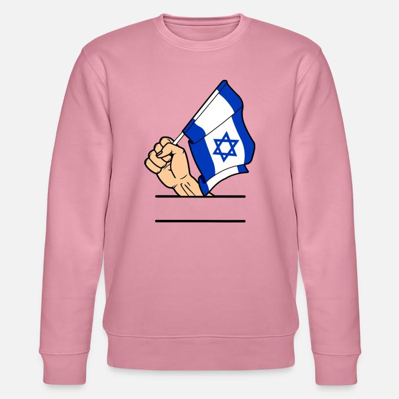 Flagge Israel faust Textraum - Stanley/Stella Unisex Bio-Sweatshirt CHANGER  - Lila Traum