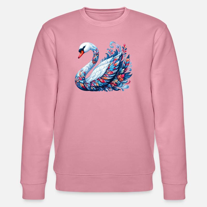 Schwan - Stanley/Stella Unisex Bio-Sweatshirt CHANGER  - Lila Traum