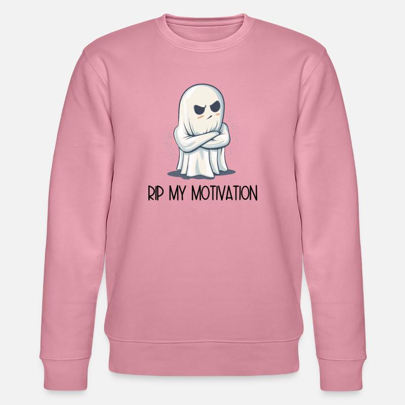 Eingeschnappter Geist – RIP MY MOTIVATION - Stanley/Stella Unisex Bio-Sweatshirt CHANGER  - Lila Traum