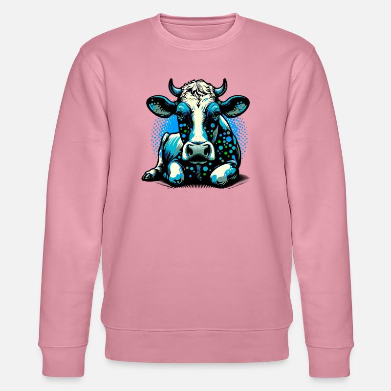 Kuh - Stanley/Stella Unisex Bio-Sweatshirt CHANGER  - Lila Traum