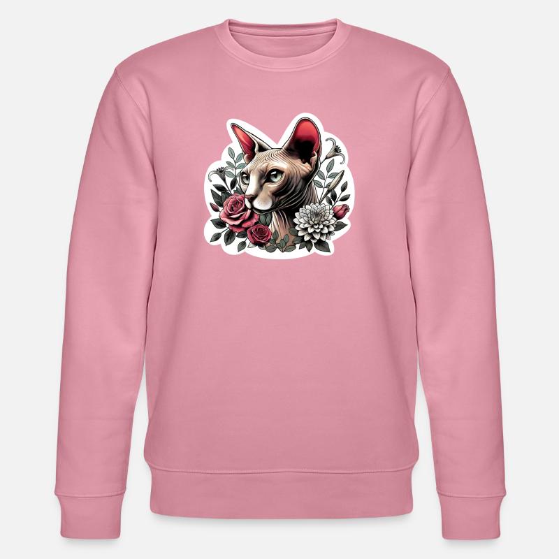 Rosensphynxkatze - Stanley/Stella Unisex Bio-Sweatshirt CHANGER  - Lila Traum