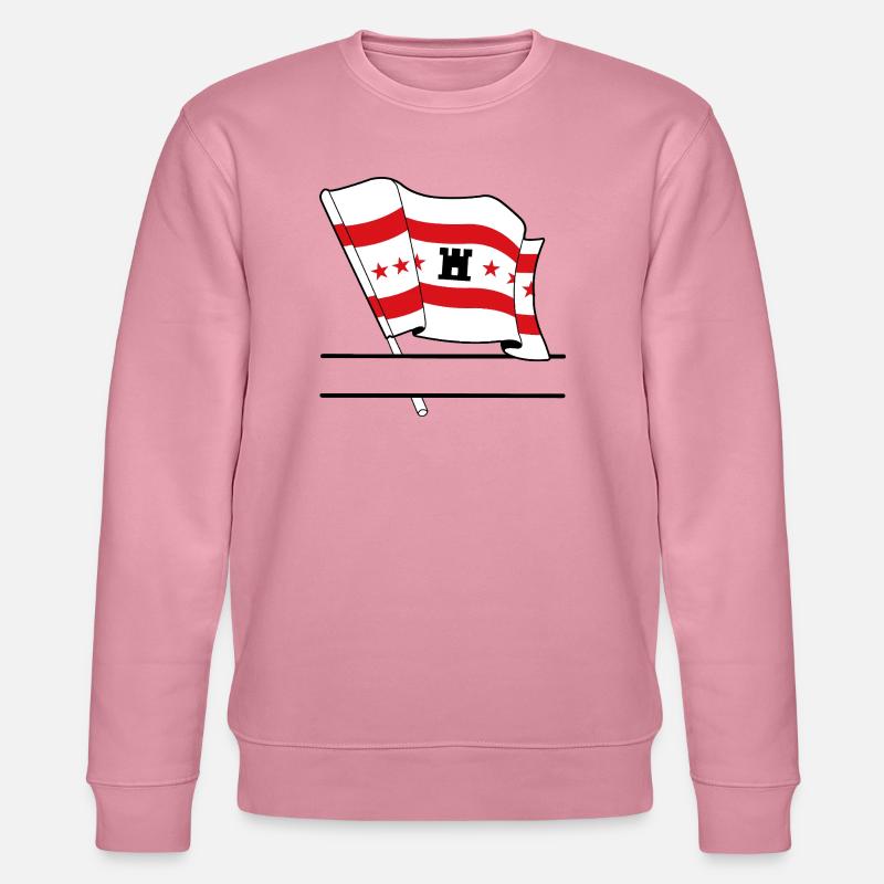 Drapeau Drenthe bannière de texte - Sweat bio CHANGER Stanley/Stella Unisexe - lilas onirique