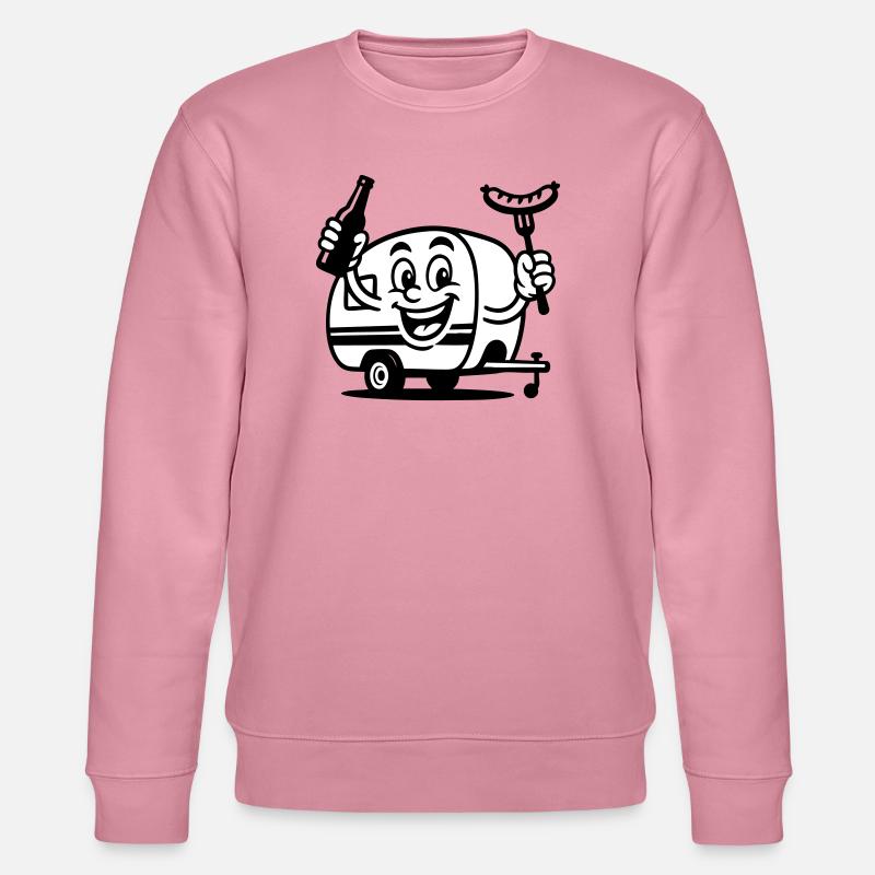 Its Camping Time - Stanley/Stella Unisex Bio-Sweatshirt CHANGER  - Lila Traum