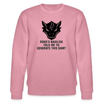 Generated by the Basilisk - Stanley/Stella Unisex Bio-Sweatshirt CHANGER  - Lila Traum - Vorne - Jaron (178cm) & Liana (172cm)