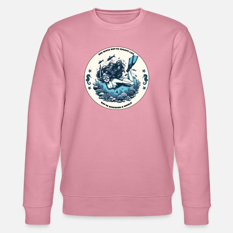 "BENEATH THE SURFACE" - Stanley/Stella Unisex Bio-Sweatshirt CHANGER  - Lila Traum