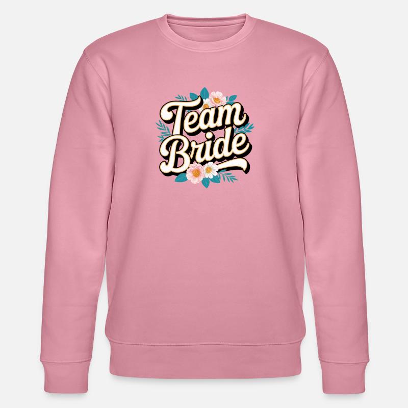 Team Bride! Personalisierbar - Stanley/Stella Unisex Bio-Sweatshirt CHANGER  - Lila Traum