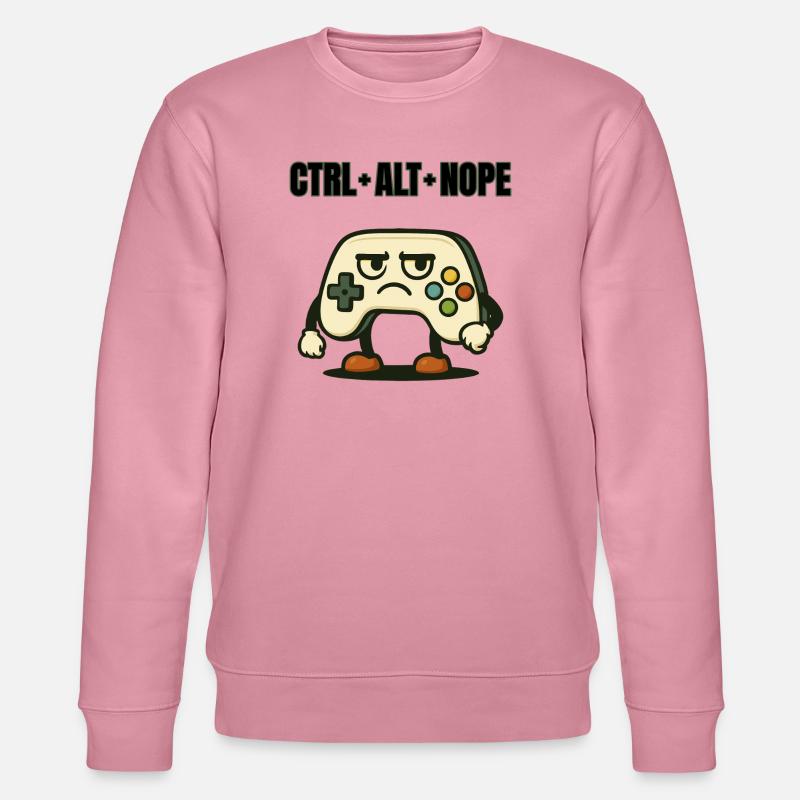 CTRL ALT NOPE Controller Meme - Stanley/Stella CHANGER Unisex Organic Sweatshirt - lilac dream