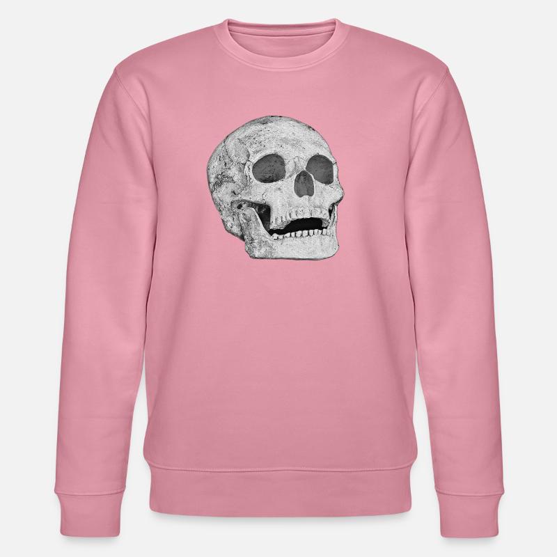 menschenschädel, goth, memento mori - Stanley/Stella Unisex Bio-Sweatshirt CHANGER  - Lila Traum