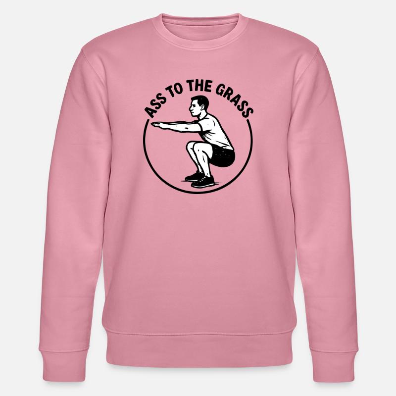 Ass to the grass - Stanley/Stella Unisex Bio-Sweatshirt CHANGER  - Lila Traum
