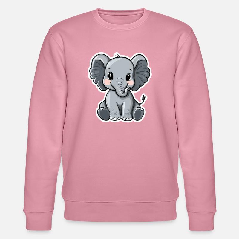 Elefant - Stanley/Stella Unisex Bio-Sweatshirt CHANGER  - Lila Traum