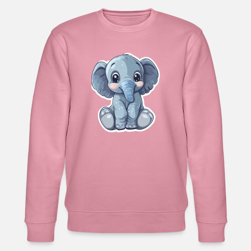 Elefant - Stanley/Stella Unisex Bio-Sweatshirt CHANGER  - Lila Traum