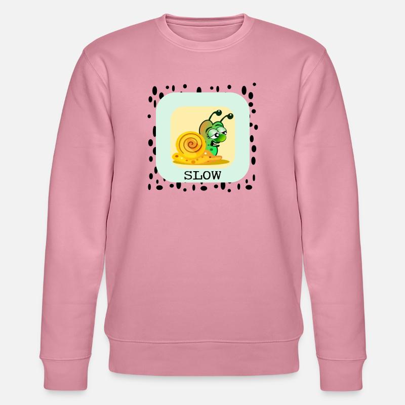 LANGSAME SCHNECKE - Stanley/Stella Unisex Bio-Sweatshirt CHANGER  - Lila Traum