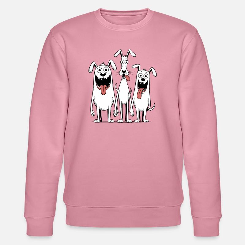 Dessin animé des Trois Chiens Drôles - Sweat bio CHANGER Stanley/Stella Unisexe - lilas onirique