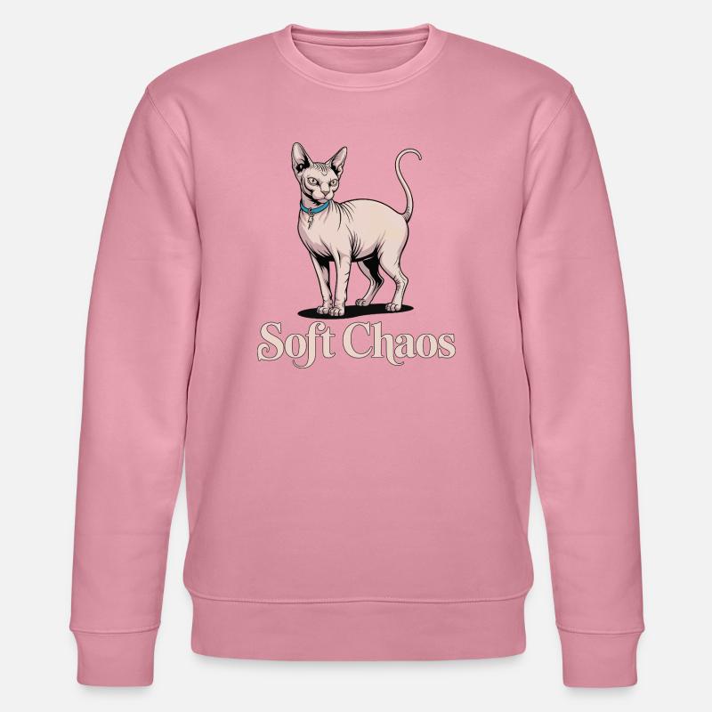 Soft Chaos Sphynx Katze - Stanley/Stella Unisex Bio-Sweatshirt CHANGER  - Lila Traum