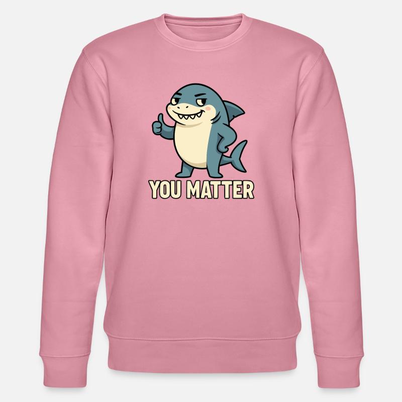 Requin charmant avec motivation de slogan - Sweat bio CHANGER Stanley/Stella Unisexe - lilas onirique