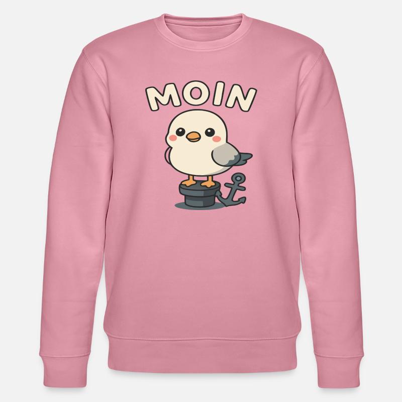 Moin - Möwedesign - Stanley/Stella Unisex Bio-Sweatshirt CHANGER  - Lila Traum