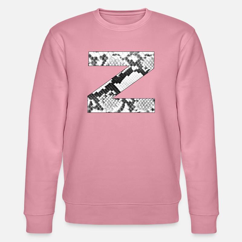 Schlangenleder Muster Buchstabe z - Stanley/Stella Unisex Bio-Sweatshirt CHANGER  - Lila Traum