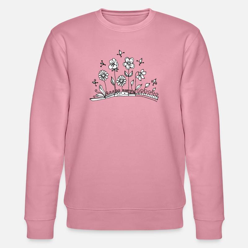 Blumen - Stanley/Stella Unisex Bio-Sweatshirt CHANGER  - Lila Traum
