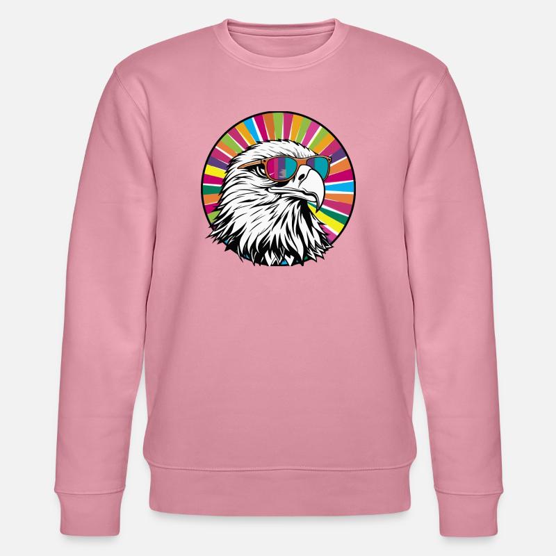 Aigle avec des lunettes de soleil - Sweat bio CHANGER Stanley/Stella Unisexe - lilas onirique