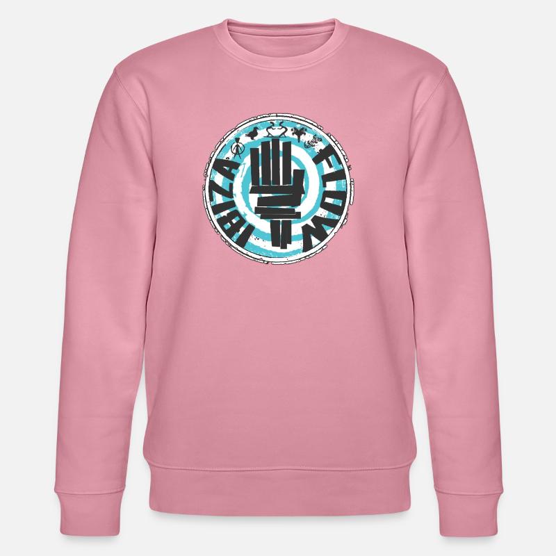 Kraftvolles Ibizadesign im Graffiti-Stil - Stanley/Stella Unisex Bio-Sweatshirt CHANGER - Lila Traum