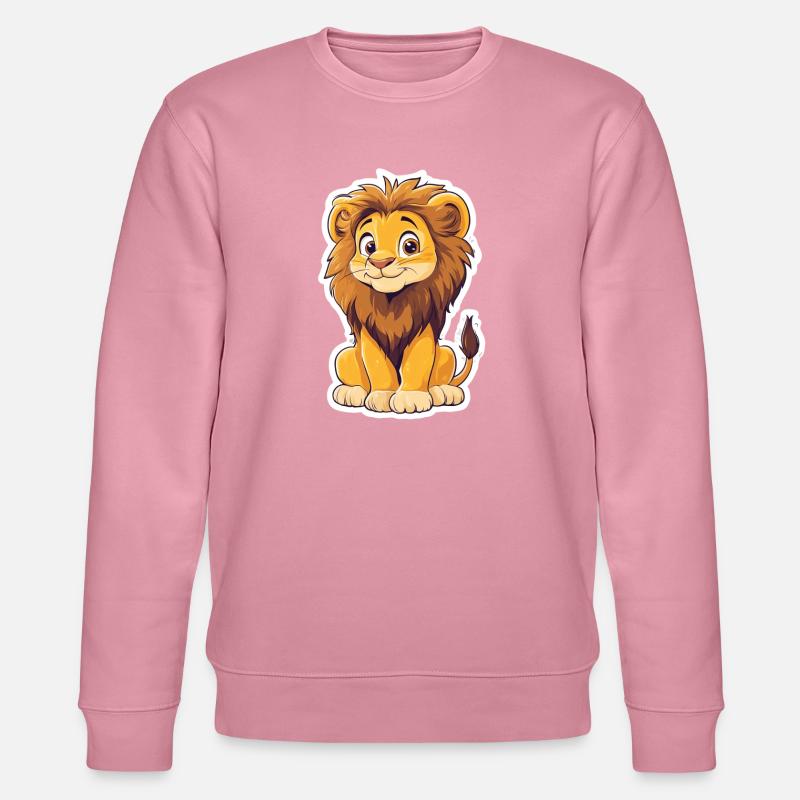 Löwe - Stanley/Stella Unisex Bio-Sweatshirt CHANGER  - Lila Traum