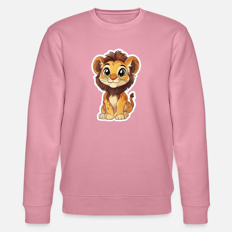 Löwe - Stanley/Stella Unisex Bio-Sweatshirt CHANGER  - Lila Traum