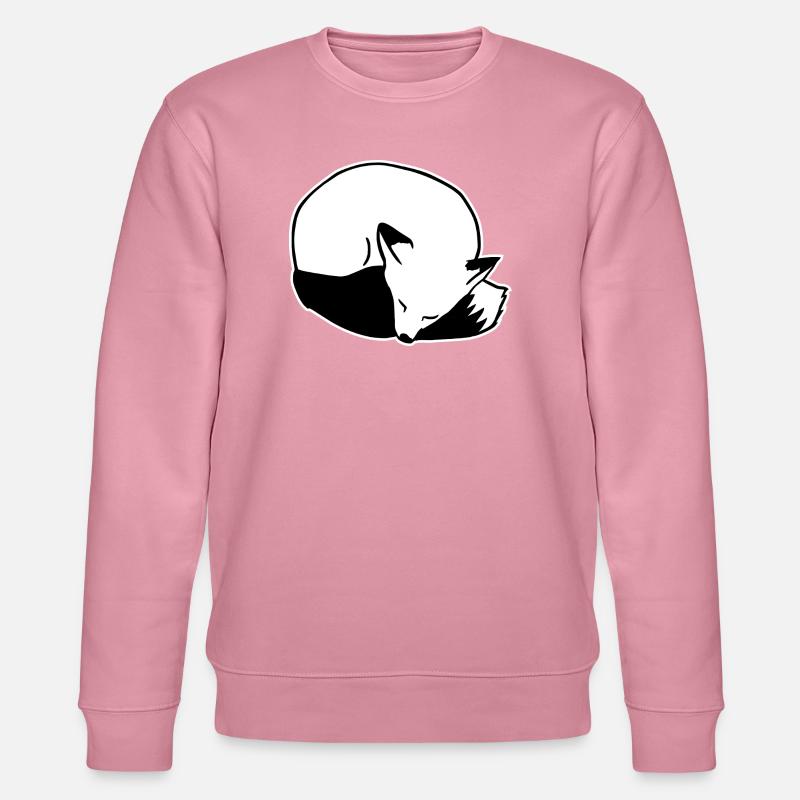 Fuchs schlafend: Niedlich, Kawaii & Comic Stil - Stanley/Stella Unisex Bio-Sweatshirt CHANGER  - Lila Traum