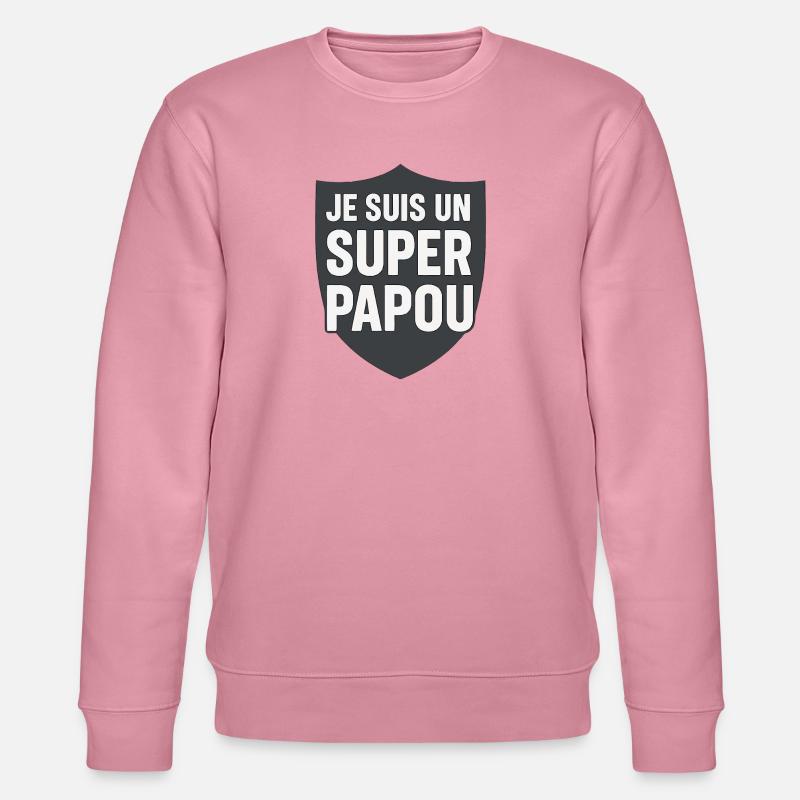 je suis un super papou - Sweat bio CHANGER Stanley/Stella Unisexe - lilas onirique