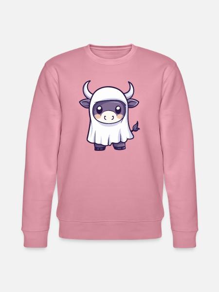 Bull Halloween Ghost - Stanley/Stella CHANGER Unisex Organic Sweatshirt - lilac dream