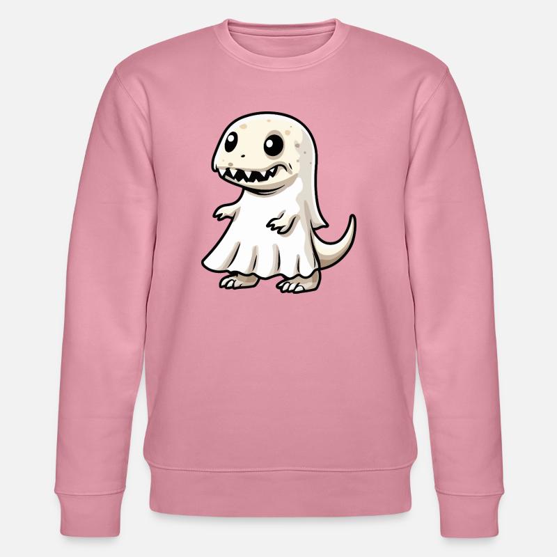 Dinosaurier T-Rex Halloween Geist - Stanley/Stella Unisex Bio-Sweatshirt CHANGER  - Lila Traum