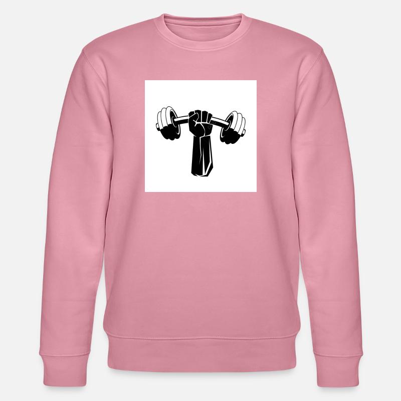 Kraftfist Hantelstärke - Stanley/Stella Unisex Bio-Sweatshirt CHANGER - Lila Traum