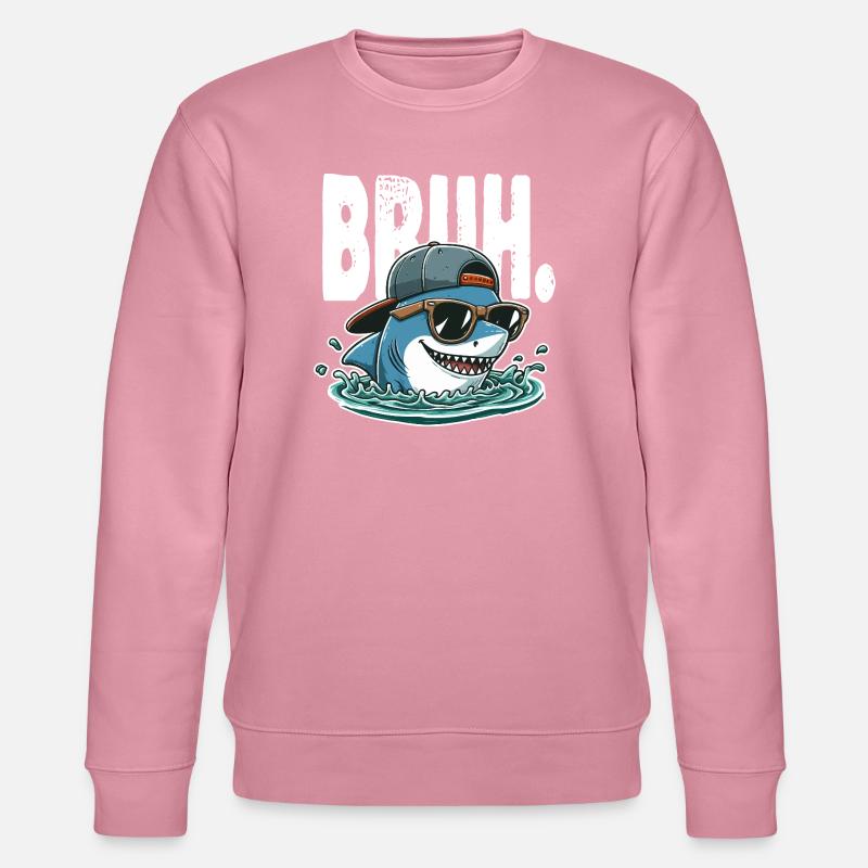 Requin swag surfeur Bruh - Sweat bio CHANGER Stanley/Stella Unisexe - lilas onirique