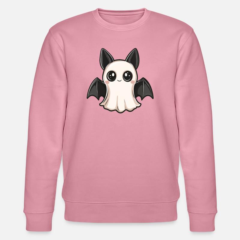 Fledermaus Halloween Geist - Stanley/Stella Unisex Bio-Sweatshirt CHANGER  - Lila Traum