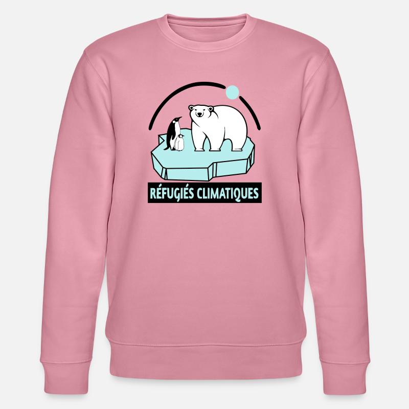 Réfugiés climatiques - Sweat bio CHANGER Stanley/Stella Unisexe - lilas onirique